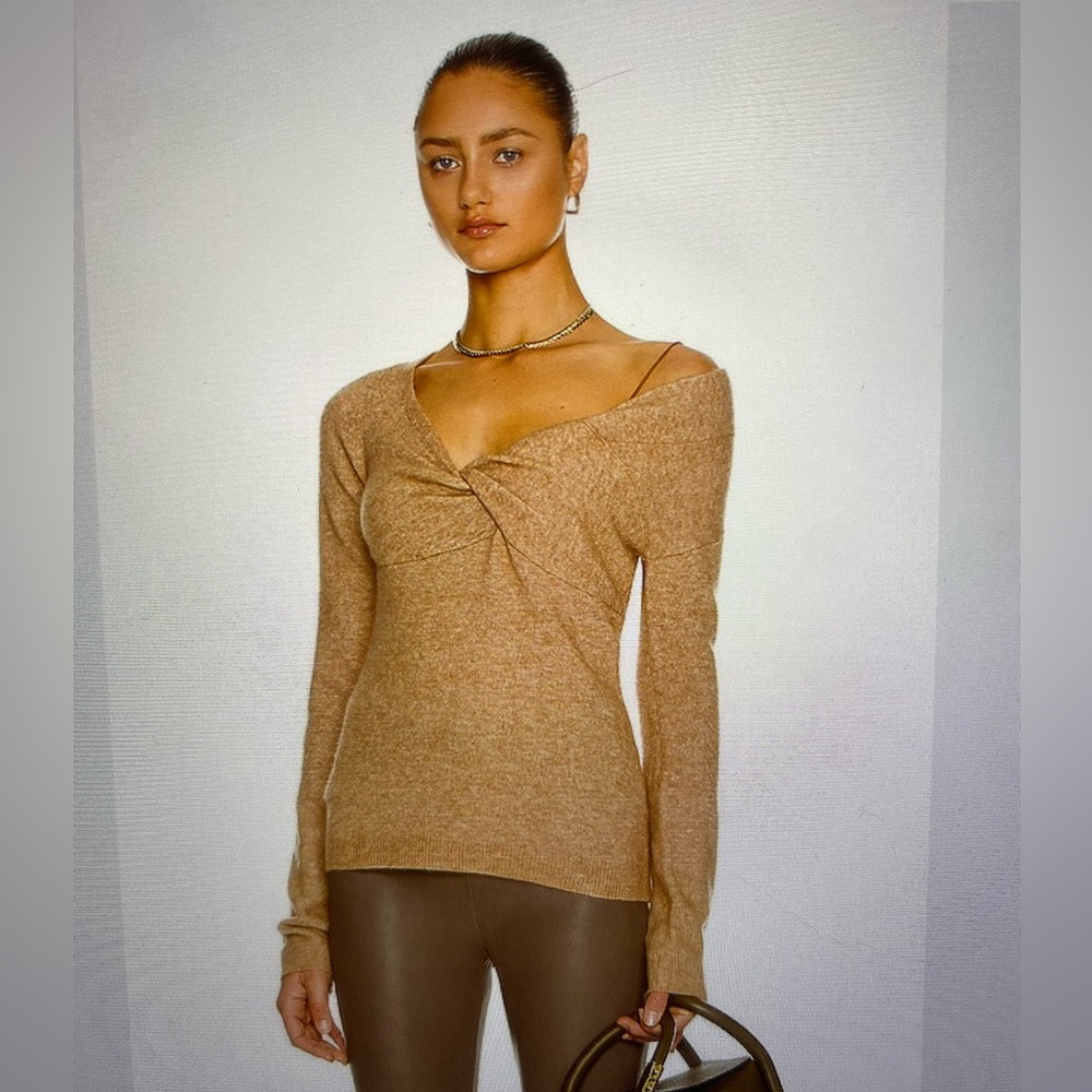 Helmut Lang Bungee off shoulder sweater
